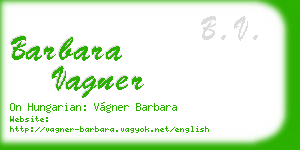 barbara vagner business card