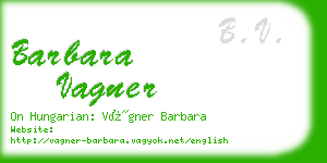 barbara vagner business card